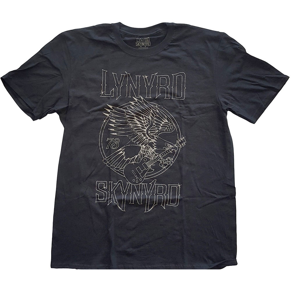 Lynyrd Skynyrd - '73 Eagle Guitar Heren Tshirt - Zwart